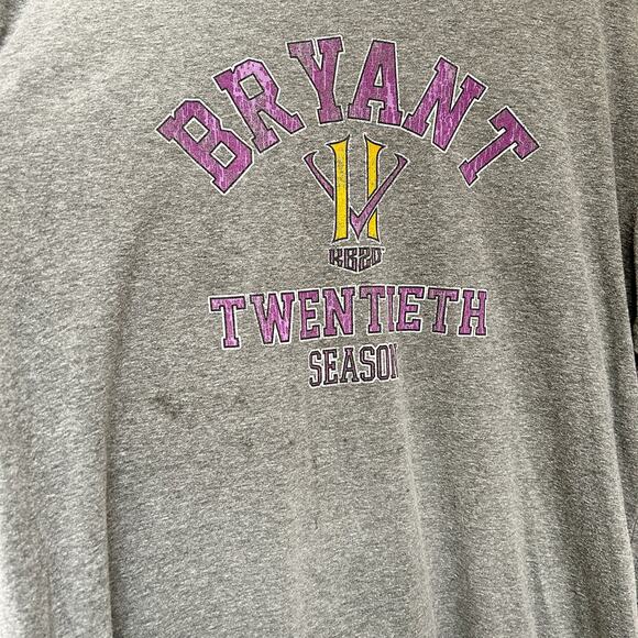 KOBE BRYANT Los Angeles Lakers Twentieth Season Shirt Sz XL - Picture 2 of 4